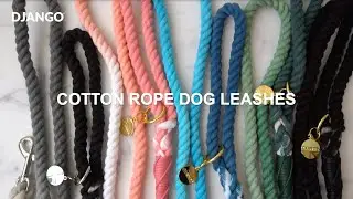 DJANGO: Best Cotton Rope Dog Leash | Modern, stylish, and durable!