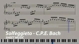 Solfeggietto in C minor - C.P.E. Bach (+Sheet Music)