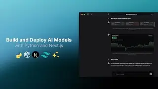 Building and Deploying AI Models on the Web with Python and Next.js