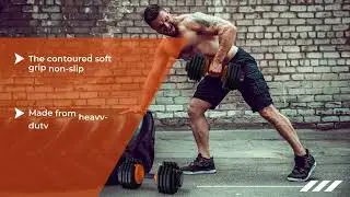 Strongology URBAN25 Orange Adjustable upto 25kg Dumbbell