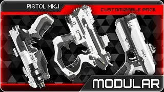 UE5 Modular SciFi Pistol Pack MK.I