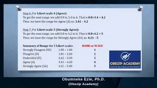 How to Calculate the Range of LIKERT-SCALE Data