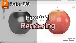 Apple 🍎 3D Rendering with Fusion 360 | How to Texture Mapping tip