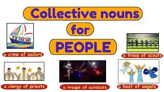 Useful Words for Groups of People with pictures I Collective Nouns I#english #grammar