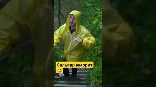 Секреты прохождения мокрой лестницы от нашего  ведущего😆 #россия #путешествие #водопад #лес
