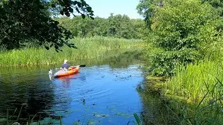 Along the Malaya Rechka in a Kayak with a Transparent Bottom | Alone on the River