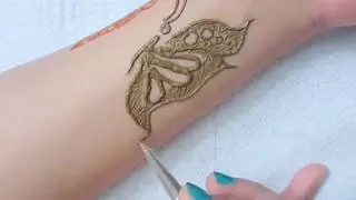 Butterfly tattoo//mehendi small butterfly design