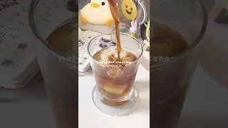 Home cafe | iced coffee ☕️☁️ #coffee #cozy #chill