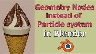 Distributing sprinkles using Geometry Nodes in Blender | Blender 4.0 | Beginner Tutorial