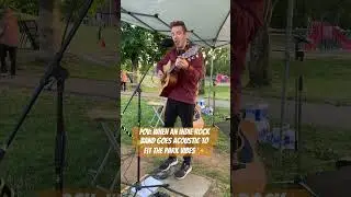 If it works #acoustic, it works anywhere! #poprock #indiemusic #indierockmusic #newmusic #indierock