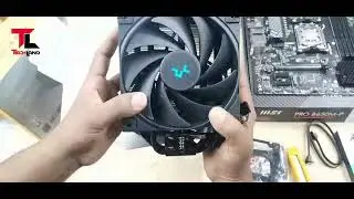 How to install Deepcool AG400 BK ARGB Black Air CPU Cooler Support CPU Socket Intel & AMD Tech Land