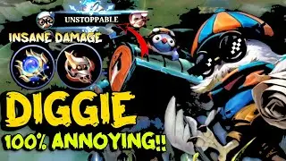 Diggie damage build make me win streak | Top Global Diggie | Mobile Legends