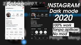 TUTORIAL Cara mengubah instagram menjadi dark mode 100% Work