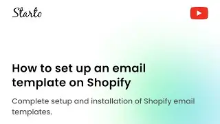 How to set up email template on Shopify | install Shopify email