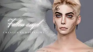 The Sims 4 Cas : Create a Sim | Fallen Angel Sim Cas 🖤 Fallen Angel (+CC List)