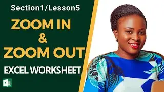 👉HOW TO ZOOM IN & ZOOM OUT EXCEL WORKSHEET
