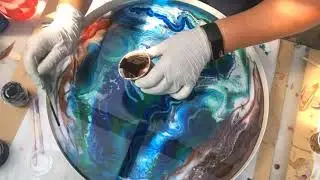 #80: special effects pigments in Resin. Beautiful shimmer and changes colours.