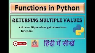 Returning Multiple values from function in Python in Hindi