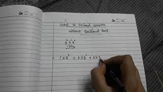Computer: Octal Number to Decimal Number conversion (without fractional part)