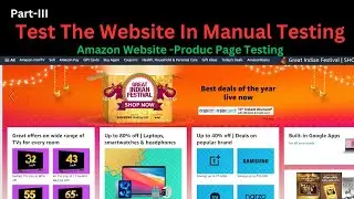 Amazon Website Testing in Manual Testing | @BeingAProgrammer | Product detail page testing