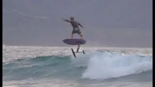 First Ever Surf Foiling Backside Air-Reverse