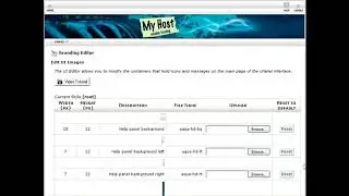 Edit User Interface  Modify the containers that hold icons and messages in cPanel