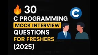 🎯 Top 30 C Programming Mock Interview Questions & Answers
