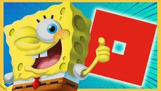 Lego SpongeBob Plays ROBLOX!