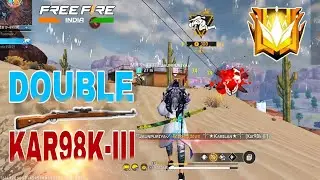 New Rank Season ||Double KAR98K-III 🔥 Gameplay||Push to Grandmaster||Jaunpuriyaff||free fire||