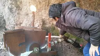 Yüksek elektrik faturalarına çözüm buldum sonunda.Sudan elektrik üretmeye devam.