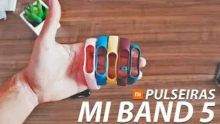 Mi Band 5 ⌚ Mostrando algumas PULSEIRAS LEGAIS | Personalize sua Mi Band!