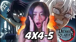 TANJIRO IS HASHIRA LEVEL?! | DEMON SLAYER Season 4 Episode 4-5 Reaction