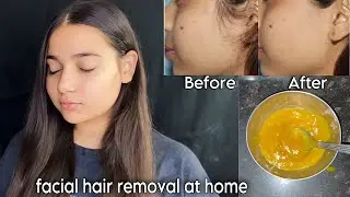 how to remove facial hair permanently at home || instead facial hair removal for women at home