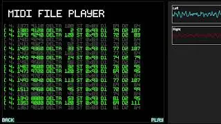 Early test, MIDI FILE parsing and playing in MDT