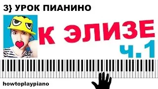 How to play FOR ELISE (Fur Elise) Beethoven on the piano 🎹  part 1