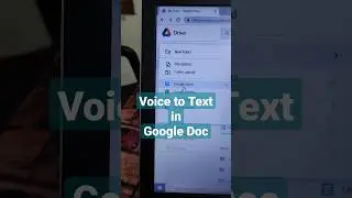 Voice to text in Google Doc #computerlearning #ytshorts #shorts #computershorts #computertips