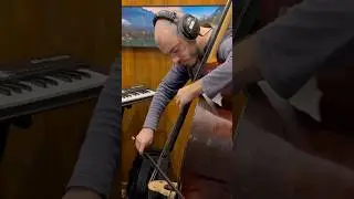 Playing the bow! Double bass solo