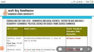 Bhu B. Ed cut off 2020/Bhu B. Ed Expected cut off 2021