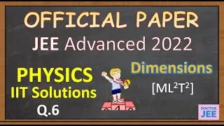 JEE Advanced 2022 - Official Paper Discussion || JEE Advanced 2022  || Dimensions || 11th