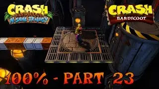 Crash Bandicoot - N. Sane Trilogy - 100% Walkthrough, Part 23: Generator Room (Orange Gem)