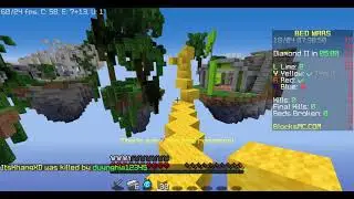 Minecraft bedwars | Easy 4s win