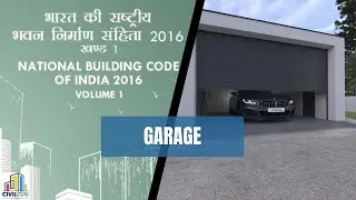 NBC of INDIA - Garage Standard dimensions / national building code of india / Indian Standards