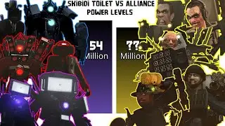 Skibidi toilet VS Cameraman + Speakerman + Tv Man Power Levels/skibidi toilet 🔥