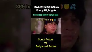 Bollywood vs South Actors WWE 2K22 Gameplay Salman khan Sharukh Allu Prabhas Yash Akshay funny fight
