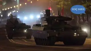 Moskova'da asker sokaklara tankla indi!