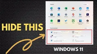 🔴Remove recommended section from windows 11 start menu - Disable start recommended