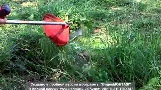 кошение травы в покос триммером