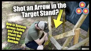 How To Remove Arrows from a Target Stand | Plus how to Check Carbon Arrows For Damage