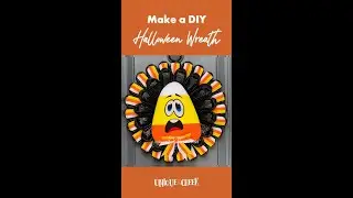 Cute Halloween Candy Corn Wreath!