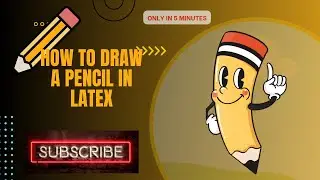 How to make led pencil in latex|draw pencil|latex|overleaf|draw colors in latex